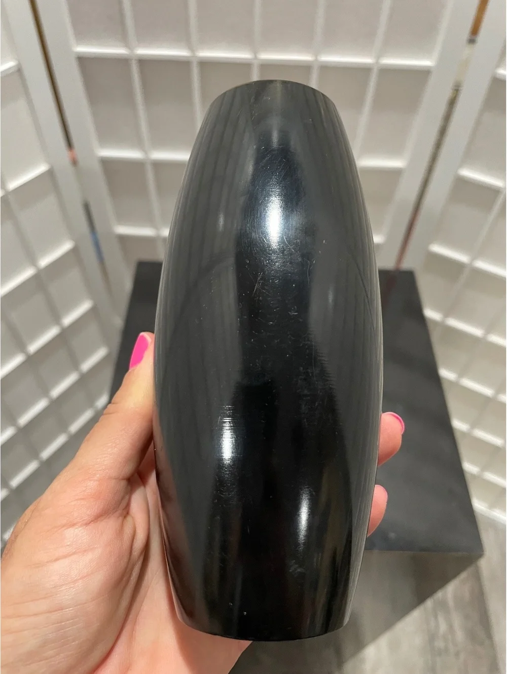 Vintage Black and Gold Japanese Vase